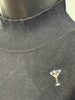 MOCK NECK MARTINI EMBROIDERED KNIT TOP