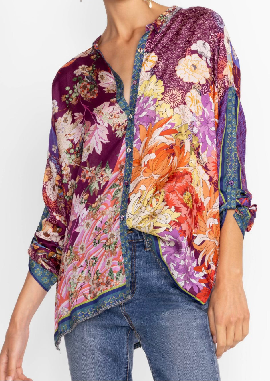 Johnny Was Phoenix Button Up | Multi