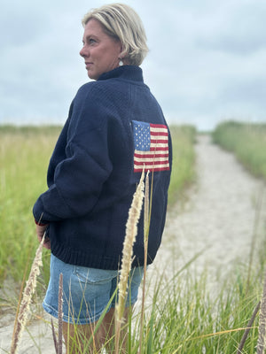 Varsity Chunky Flag Cardigan