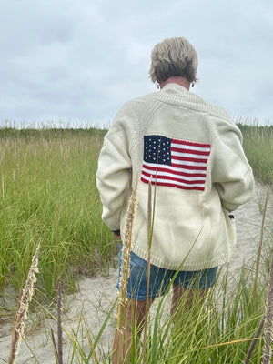 Varsity Chunky Flag Cardigan