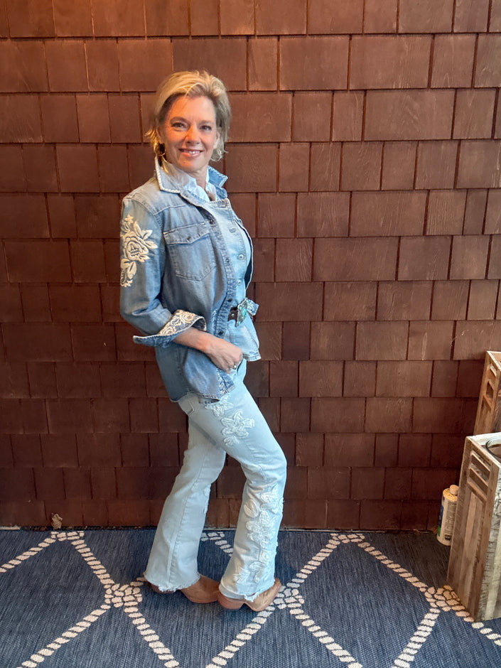 Driftwood Eva Boot Cut - Petunia Patchwork