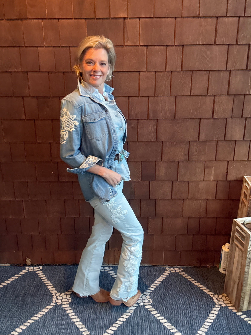 Driftwood Eva Boot Cut - Petunia Patchwork