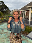  Maribel Embroidered Shirt front