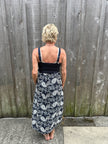 Strap EMB MIDI Dress W Belt