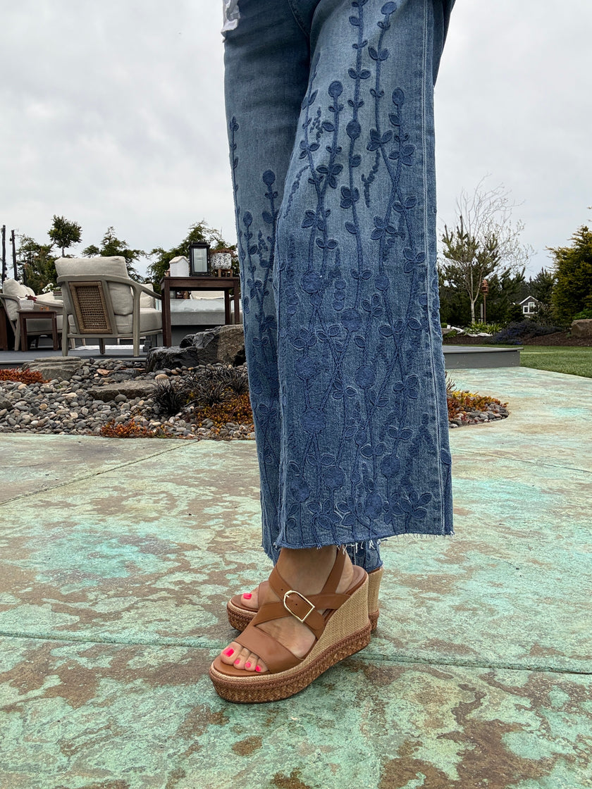 Addison Asymmetrical Wedge side styled