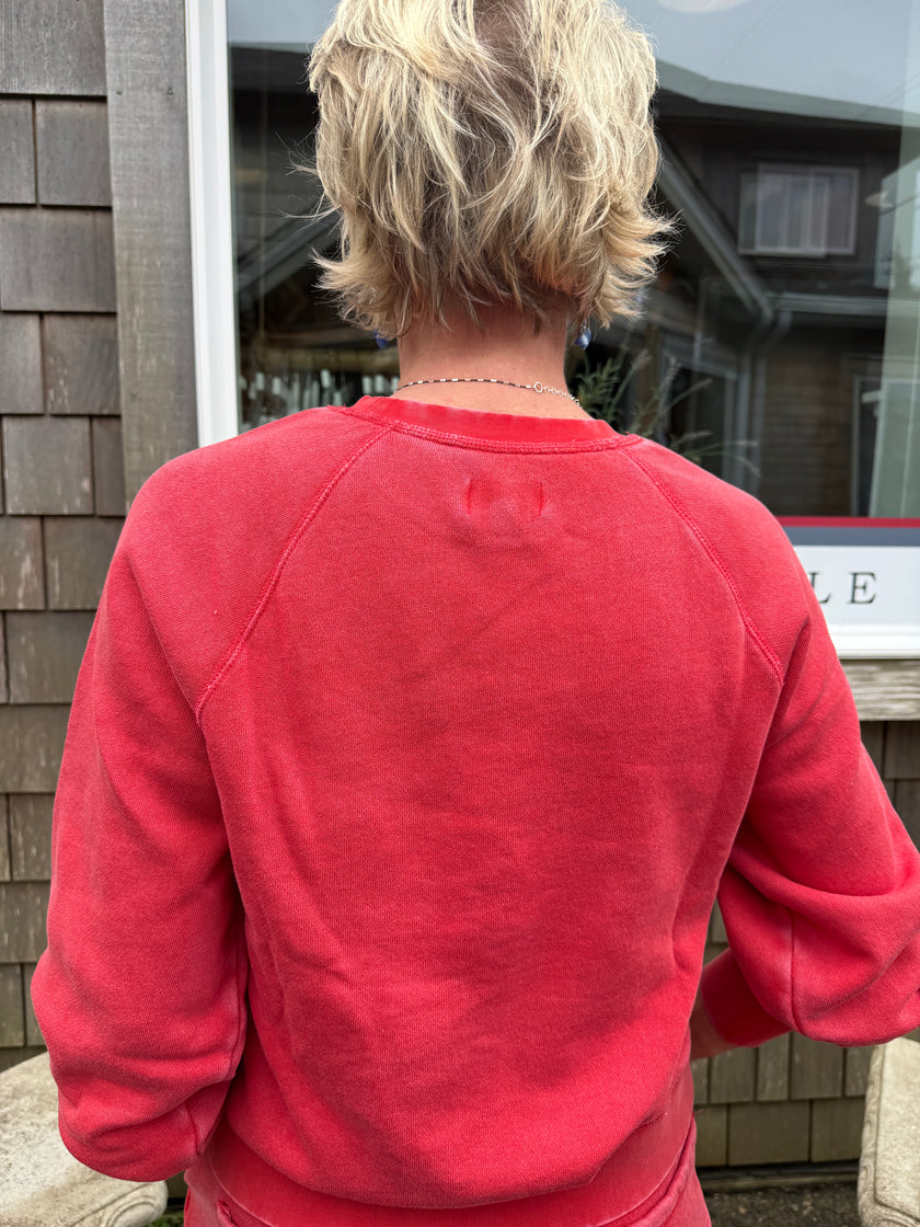 Jordan Long Sleeve red usa back