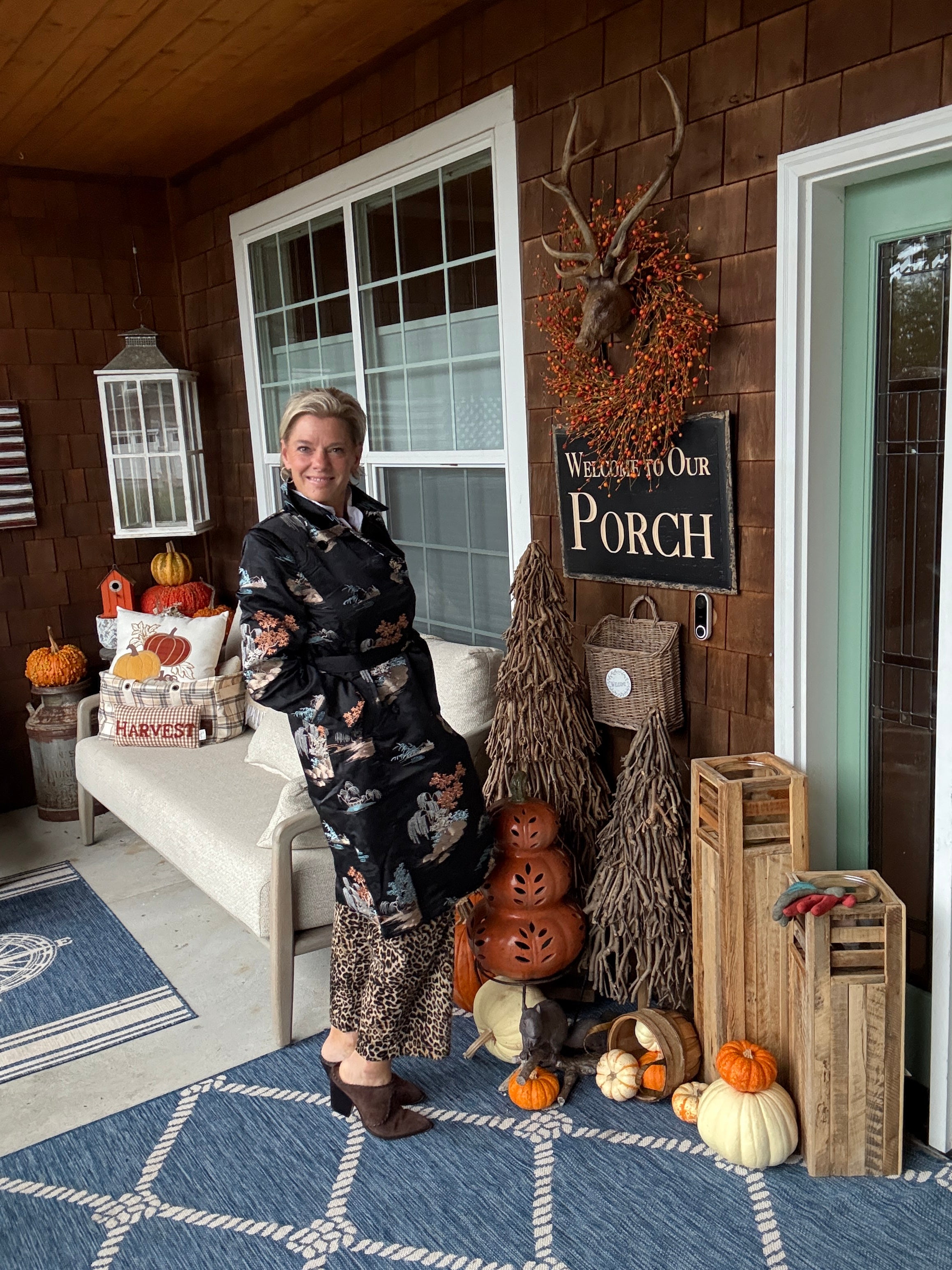 EMB'D JACQUARD TRENCH COAT