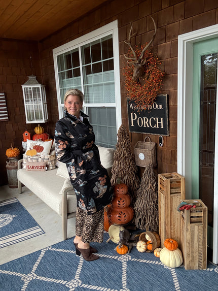 EMB'D JACQUARD TRENCH COAT