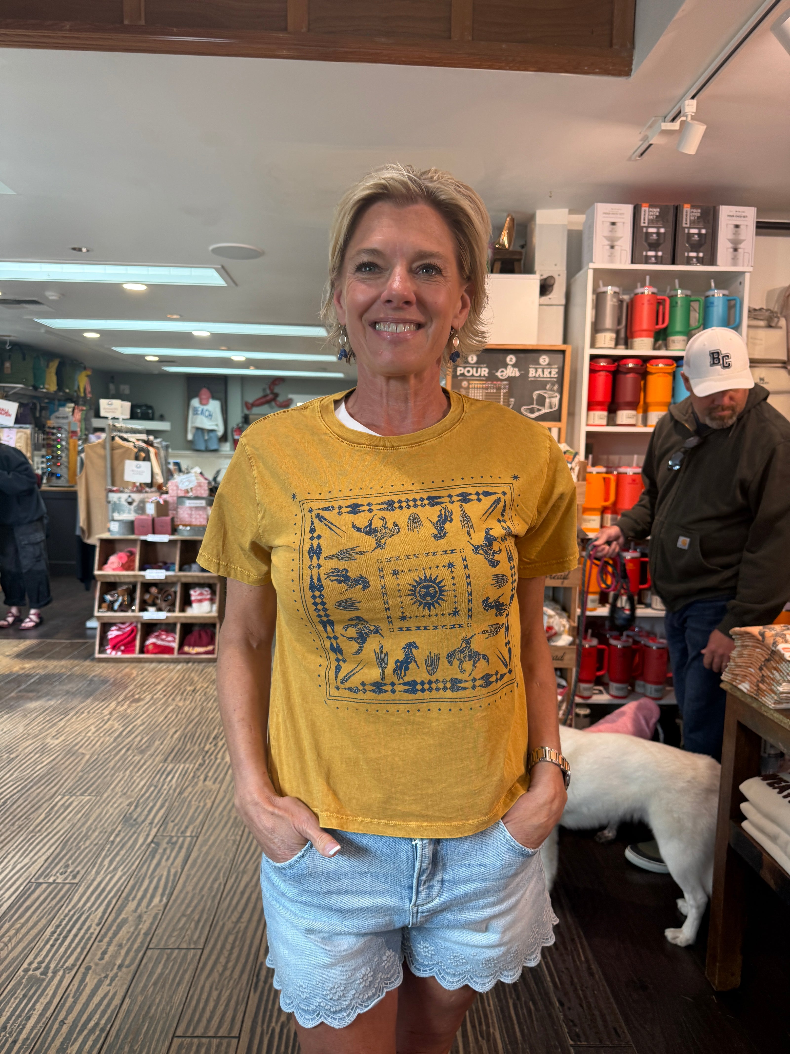 Western Bandana Mineral Tee