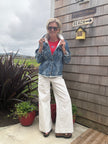 Donna striped woven pant