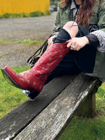 Black Star Women's Marfa Star Inlay Studded Boot