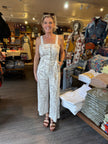 Sleeveless Woven Jumpsuit seashore front