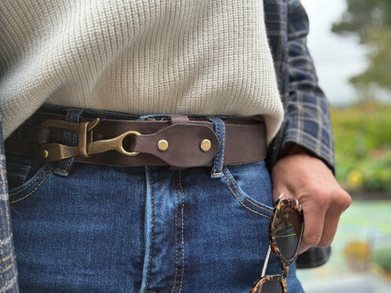 Rugged Handcrafted Vintage Genuine Leather Belt