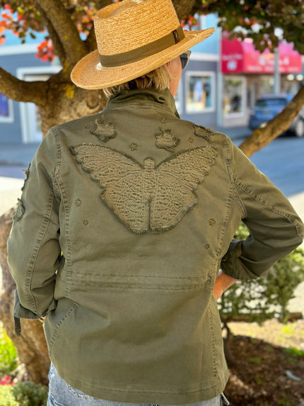 Awesome Butterfly Jacket army back