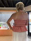 Cherry Basket + Smocked and Flared Tube Top