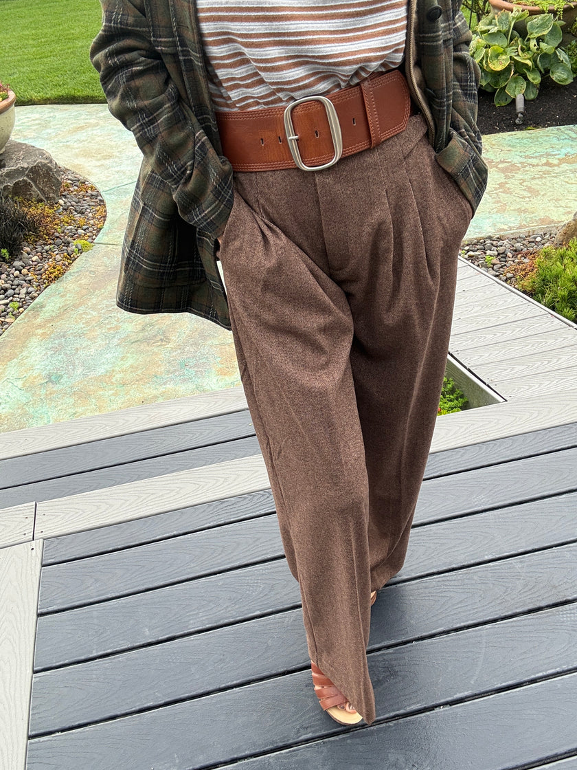 Addys Pleated Wide Leg Trouser