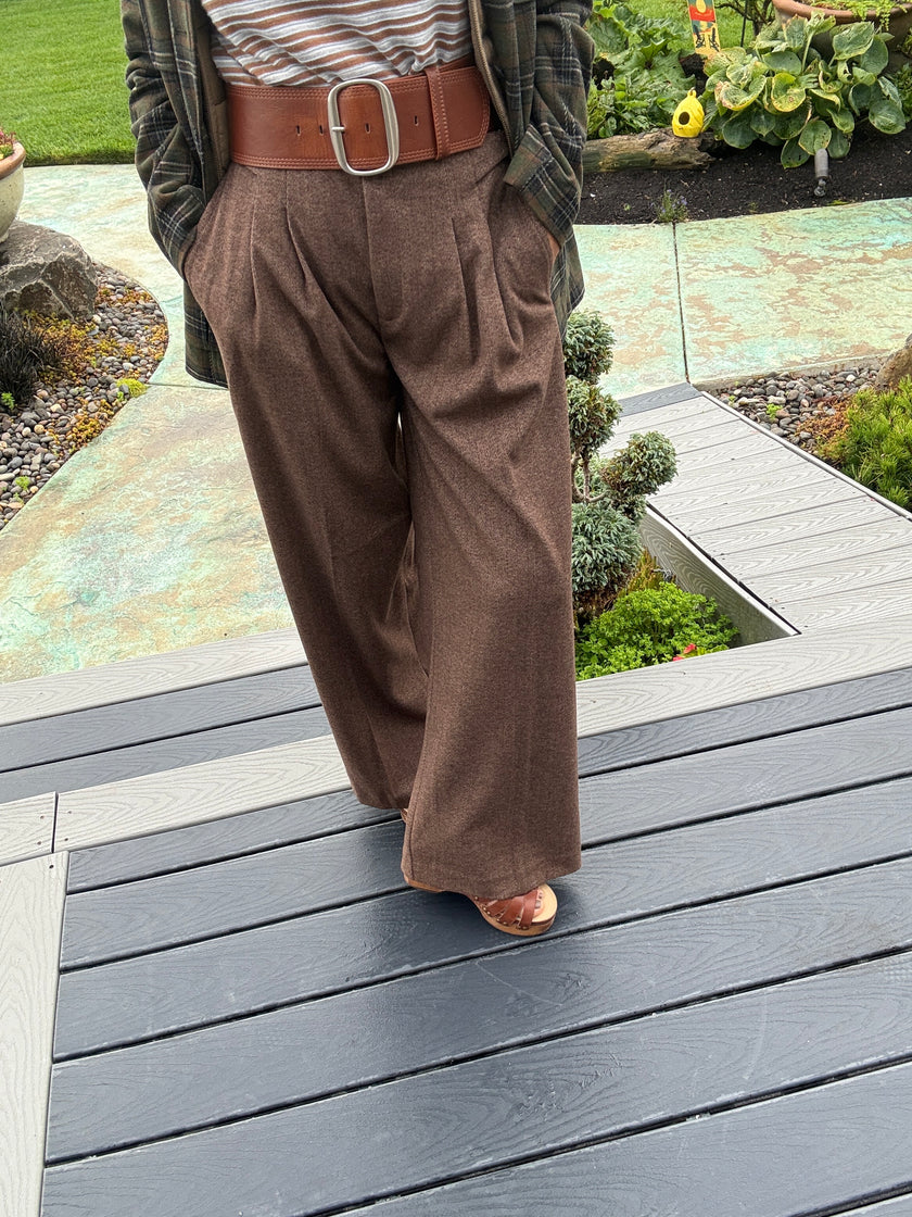 Addys Pleated Wide Leg Trouser