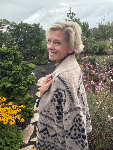 Tribal Button Sweater Cardigan