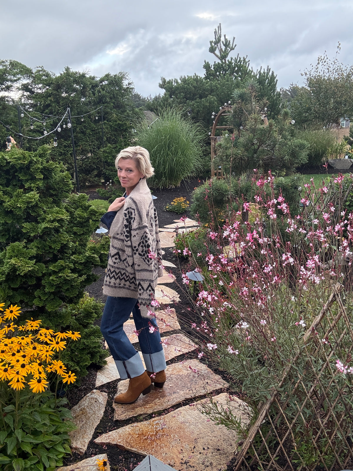 Tribal Button Sweater Cardigan