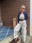 Sail Away with Me Button Down Sash Belt Jumpsuit