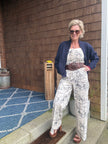 Sail Away with Me Button Down Sash Belt Jumpsuit