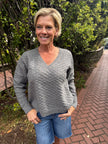 Janet Embossed Knitted Sweater