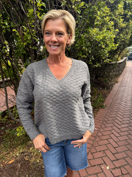 Janet Embossed Knitted Sweater