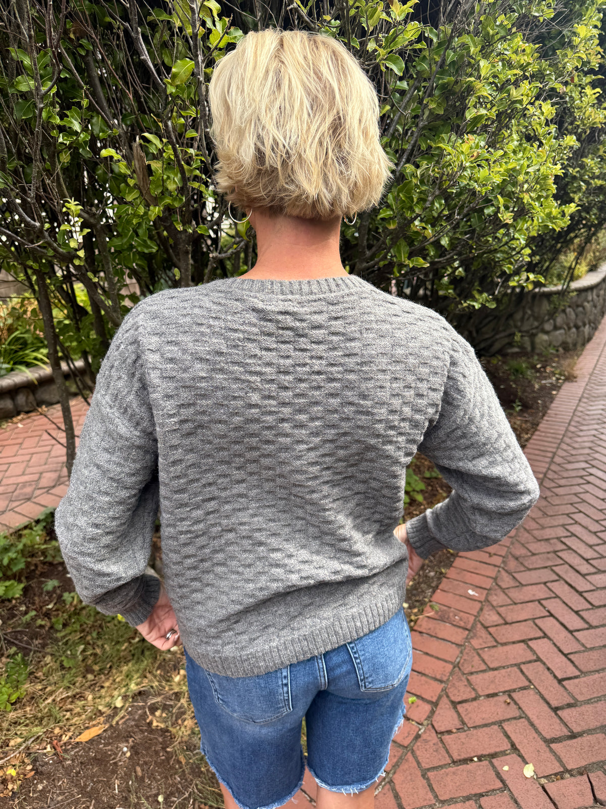 Janet Embossed Knitted Sweater