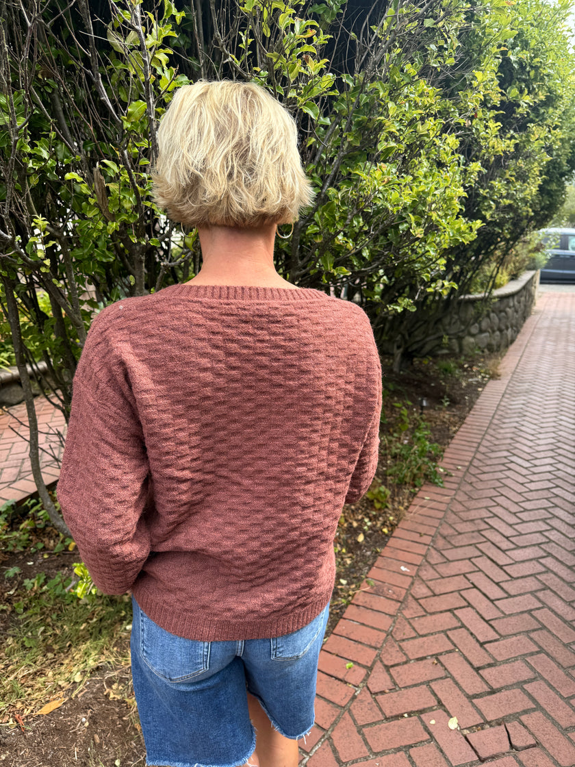 Janet Embossed Knitted Sweater