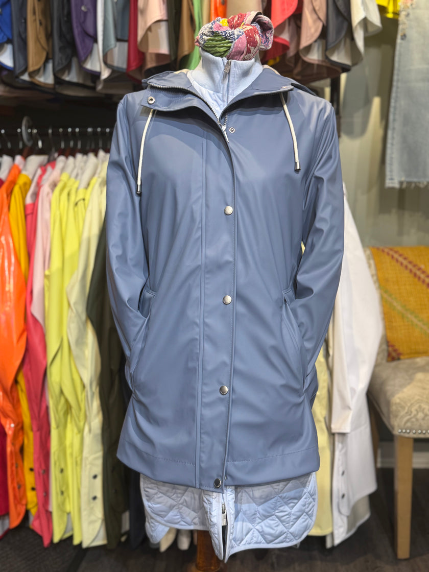 Ilse Jacobsen Rain 228FR Rain Jacket Grey Blue