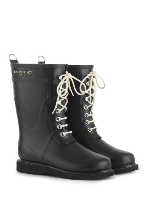 Ilse Jacobsen Rub15 Classic Mid Rain Boot Black_1