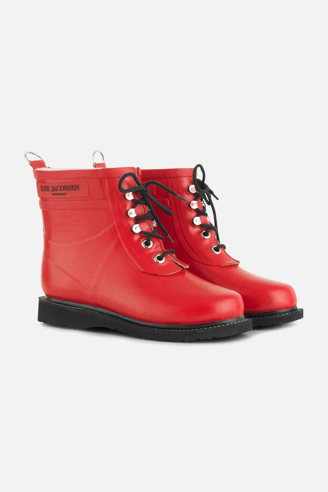 Ilse Jacobsen Rub2 Classic Short Rain Boot Deep Red