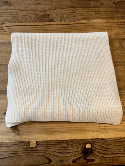 Italian Knit Rib Chunky Scarf Earth Beige