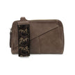 Taupe Crossbody with Woven Wrist Strap