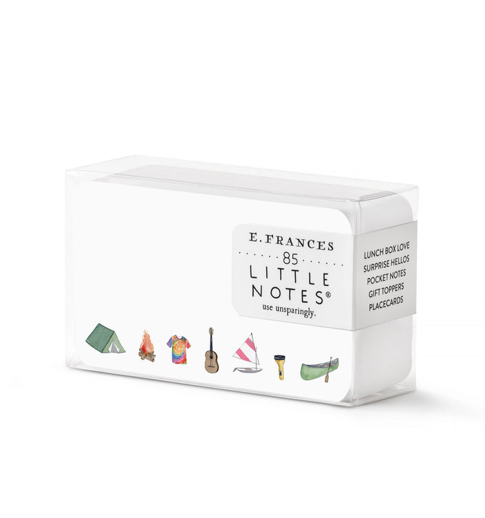 Little Notes Boxed Set of 85 Mini Note Cards camp