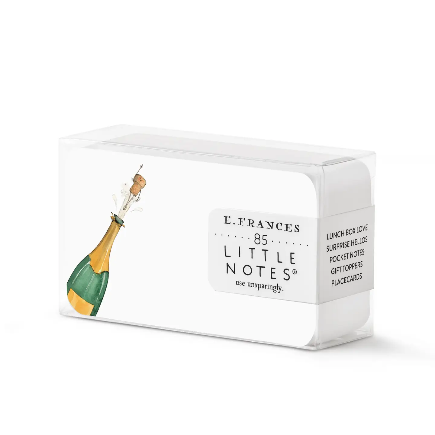 Little Notes Card Champagne with Flying Cork