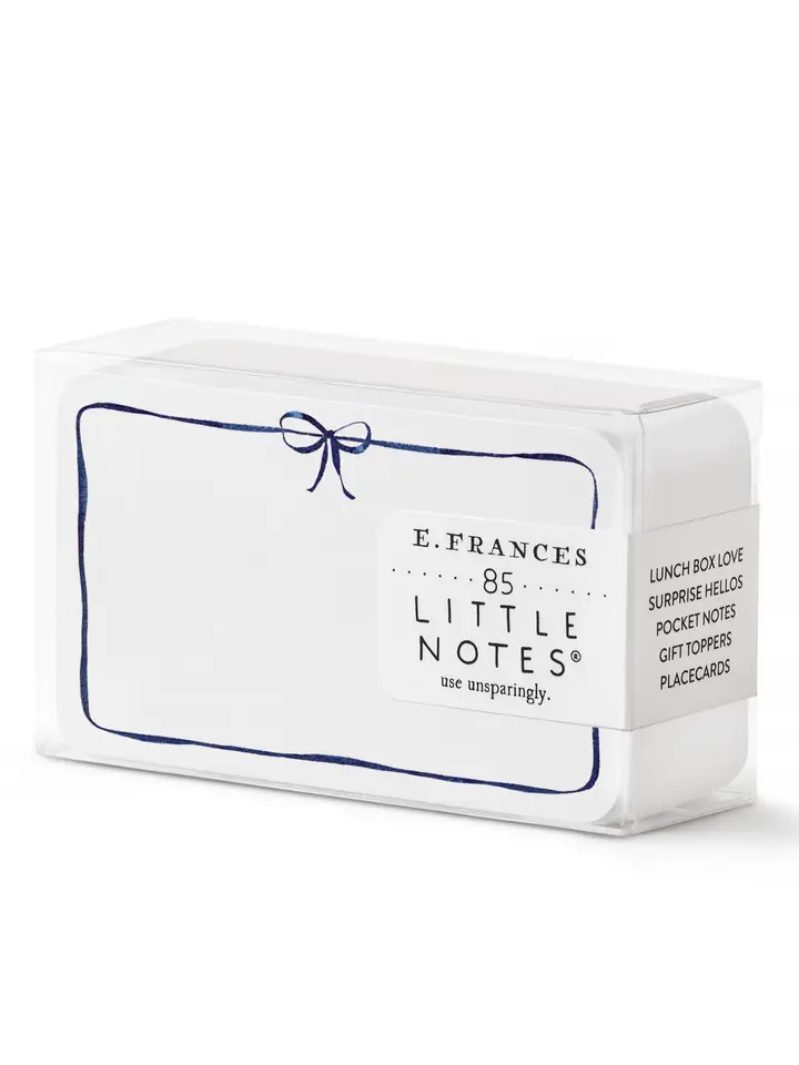 Little Notes Card Navy Bow