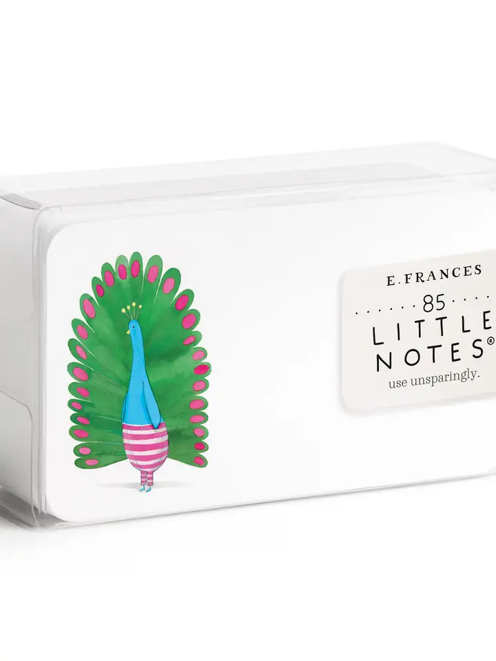 Little Notes Card Peacock