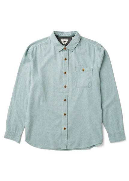 Go To LS Shirt front heather agave