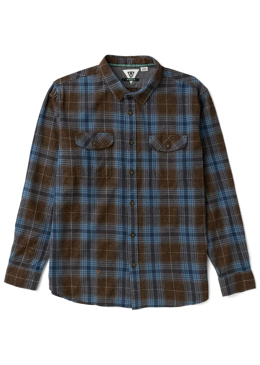 Central Coast Eco LS Flannel brown heather