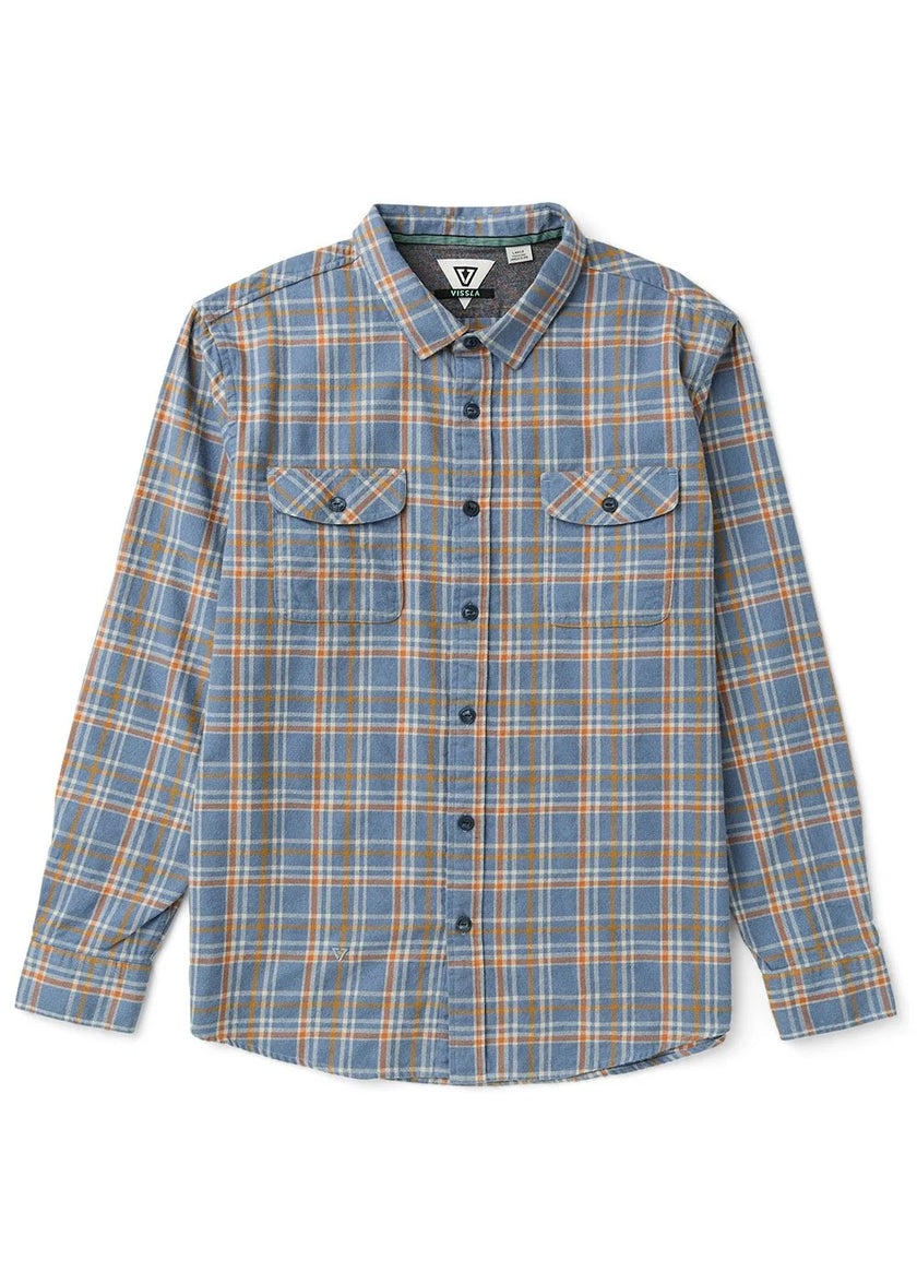 Central Coast Eco LS Flannel blue haze