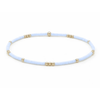 BLUE GRAY + Gold Bracelet