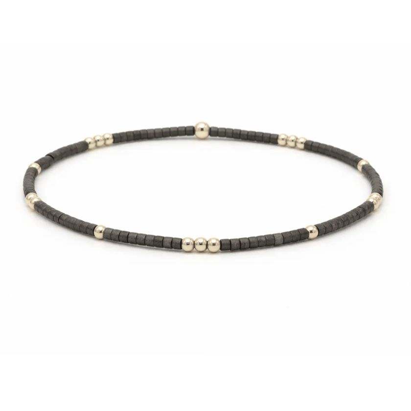 GRAPHITE + Gold Bracelet