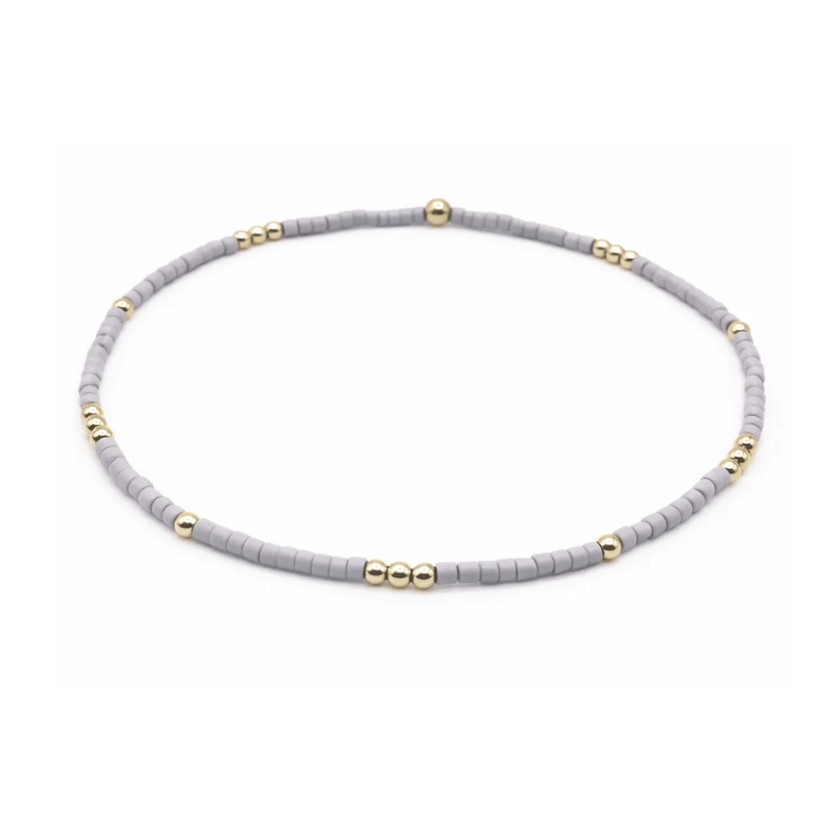 LAVENDER + Gold Bracelet