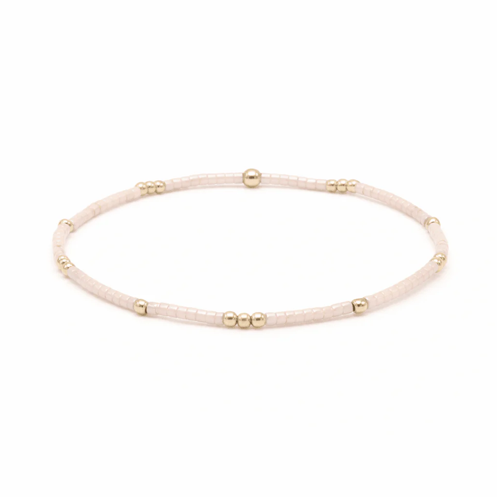 PALEST PINK + Gold Bracelet