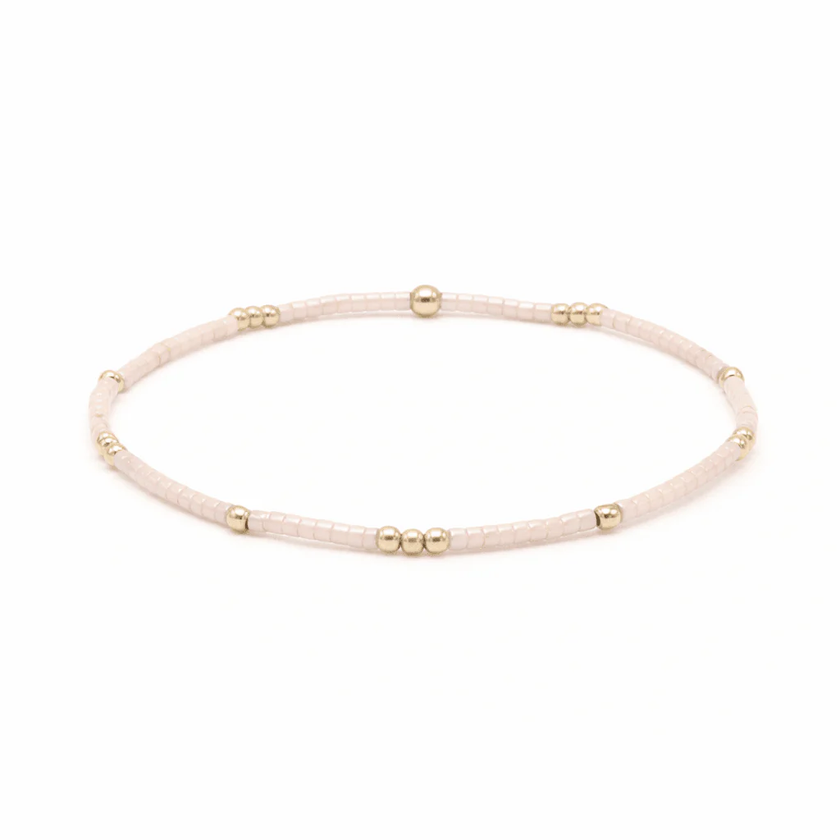 PALEST PINK + Gold Bracelet