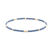 STEEL BLUE + Gold Bracelet