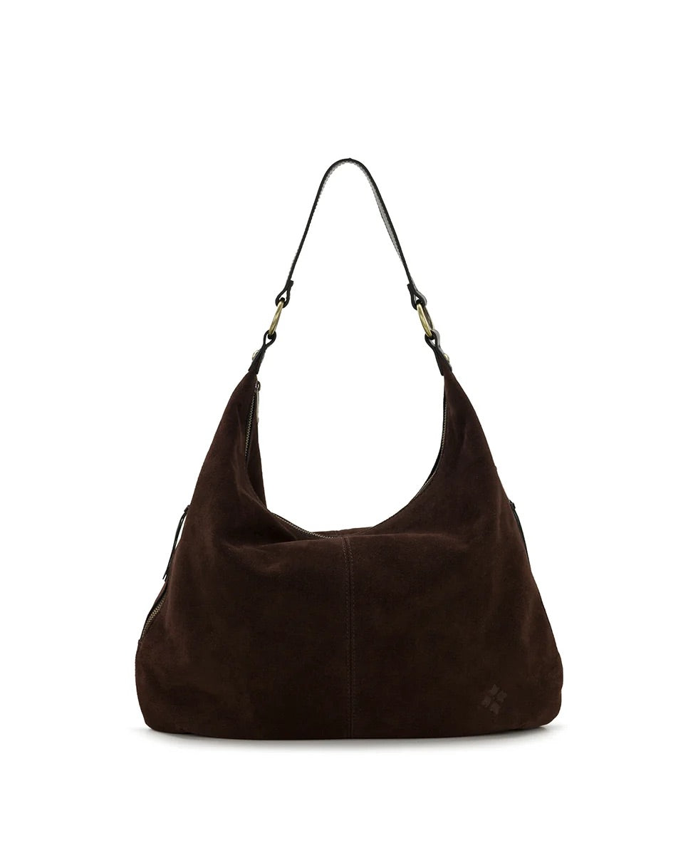 Esther Hobo - Suede Leather Chocolate