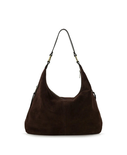 Esther Hobo - Suede Leather Chocolate