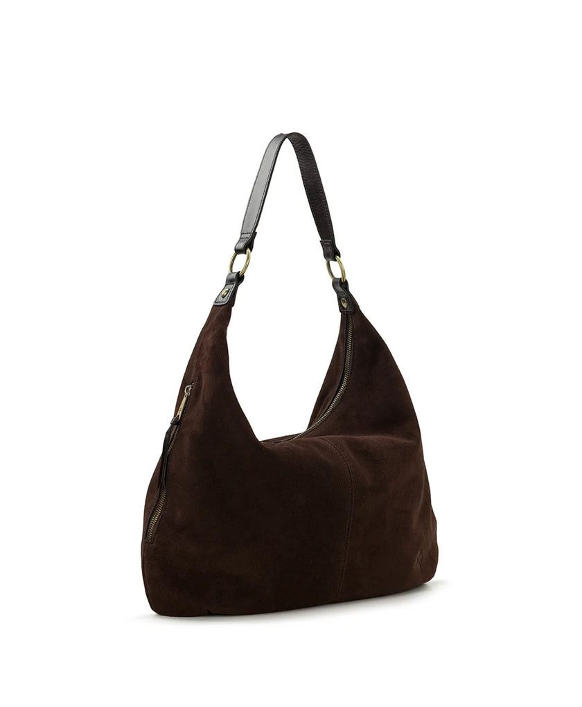 Esther Hobo - Suede Leather Chocolate